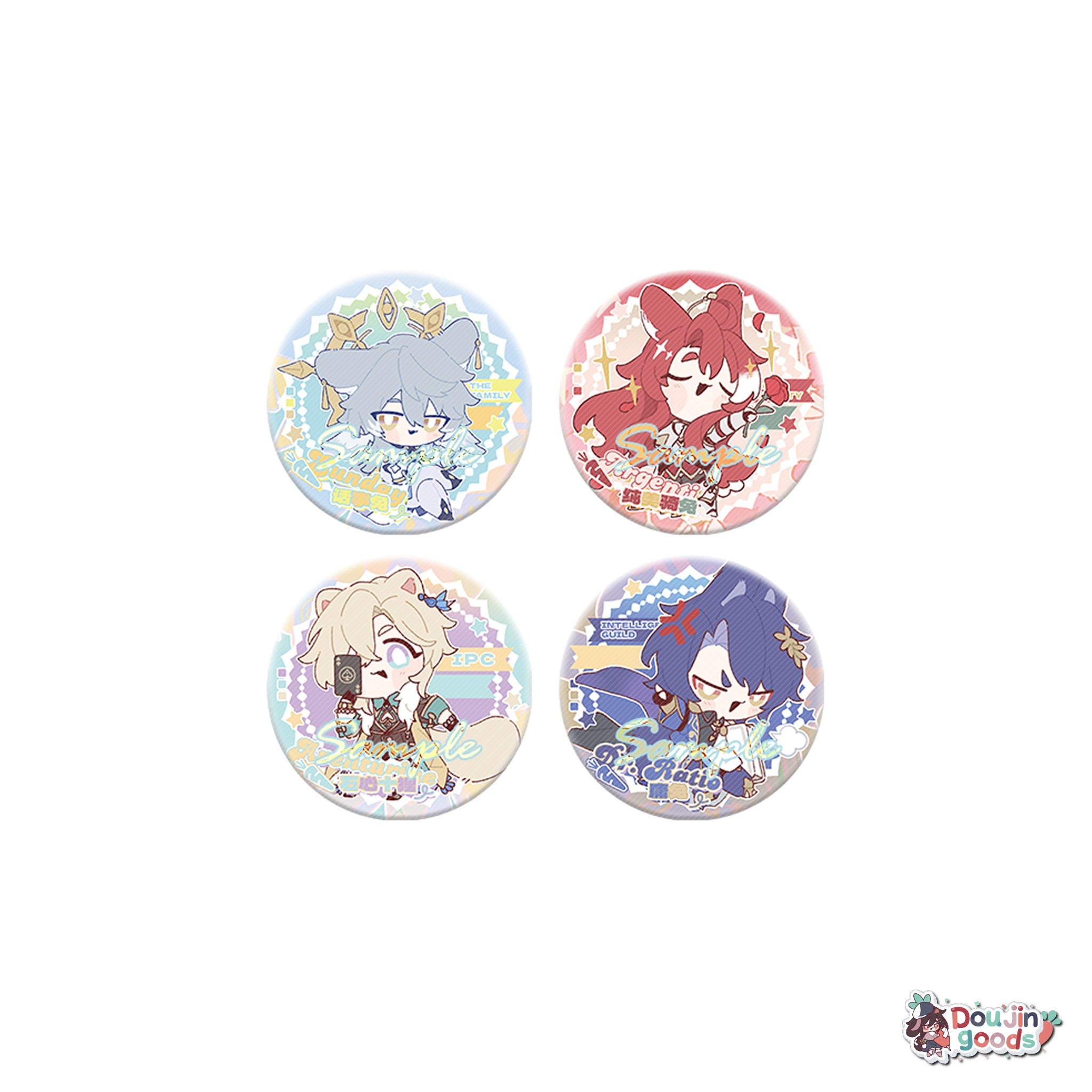 HONKAI: STAR RAIL Take Mofumofu Away Series Fan Merch - Sunday, Aventurine, Dr. Ratio, Argenti