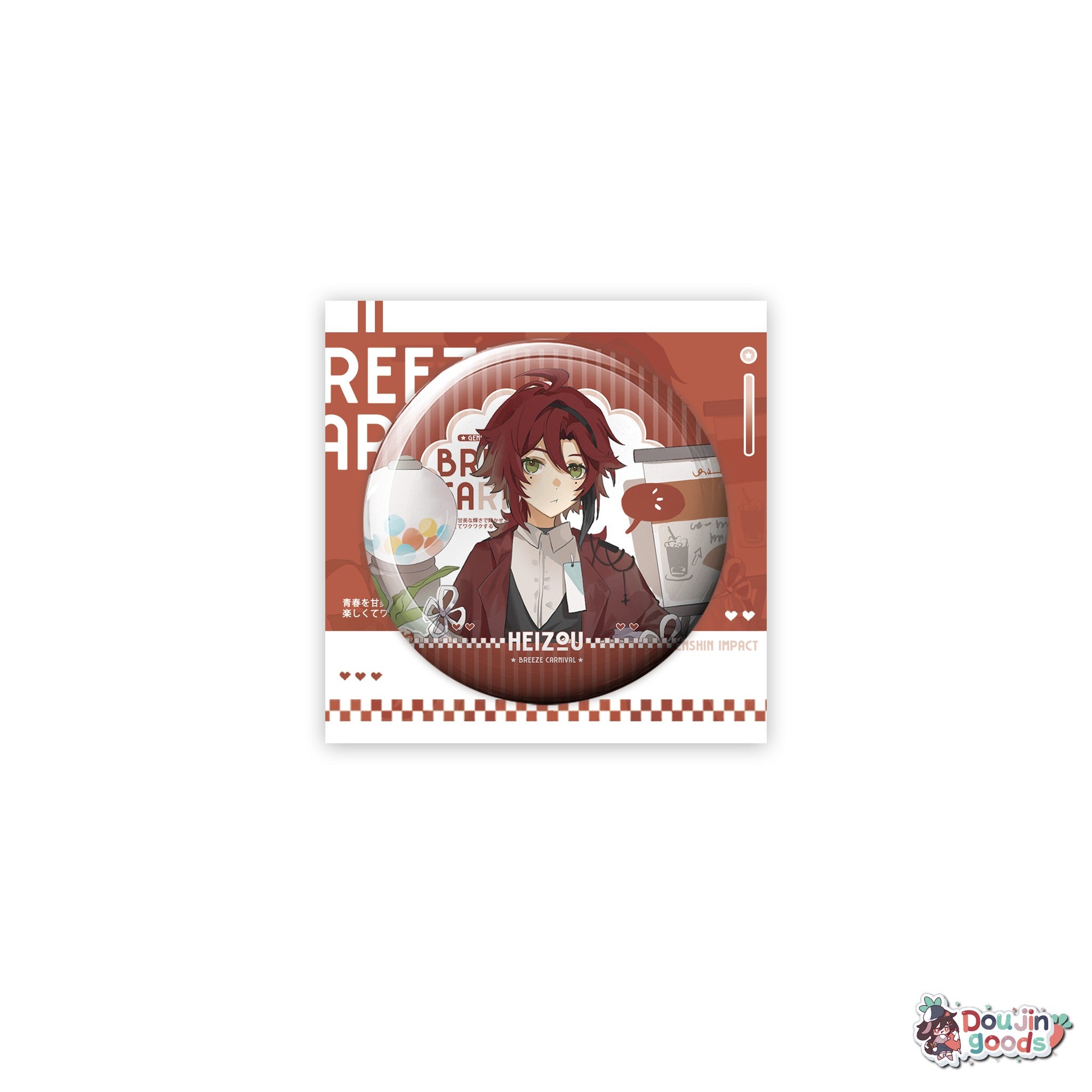 GENSHIN IMPACT Breeze Carnival Series Fan Merch - Wanderer (Scaramouche), Kazuha, Xiao, Venti, and Heizou